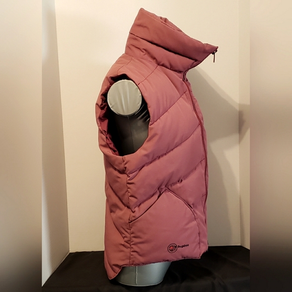 Vintage Bugaboo California (USA) Dusty Rose Pink Goose Down Puffer Vest Sz:Med - Picture 4 of 10